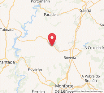 Map of Rebordondiego, Galicia