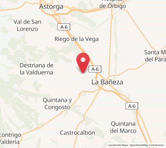 Map of Redelga de la Valduerna, Castille and León