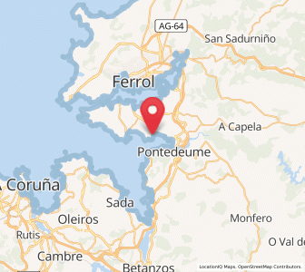 Map of Redes, Galicia