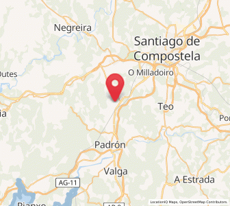 Map of Ribasar, Galicia