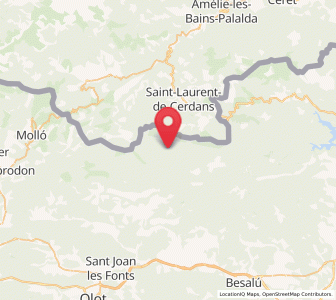 Map of Ribelles, Catalonia