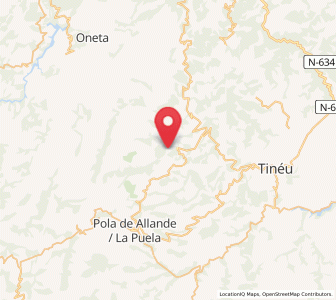 Map of Ríocastiello, Asturias