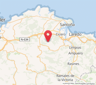 Map of Ríolastras, Cantabria