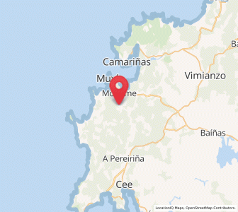 Map of Risamonde, Galicia