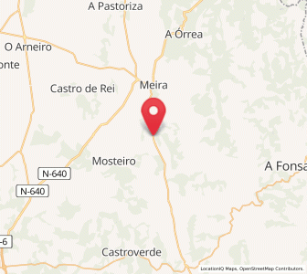 Map of Rixoán, Galicia