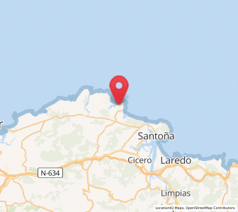 Map of Riz, Cantabria