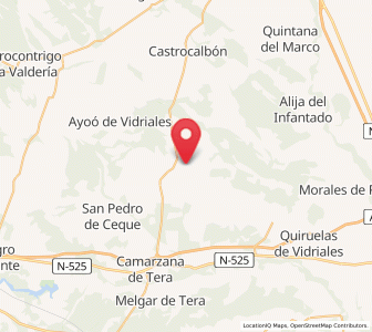 Map of Rosinos de Vidriales, Castille and León