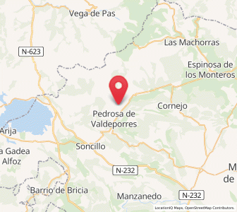 Map of Rozas, Castille and León
