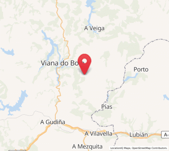 Map of Rubiales, Galicia