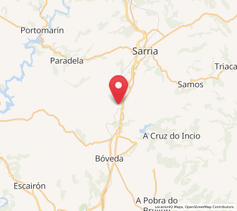 Map of Rubián, Galicia