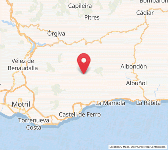 Map of Rubite, Andalusia