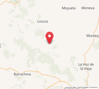 Map of Rudilla, Aragon