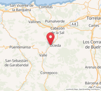Map of Ruente, Cantabria