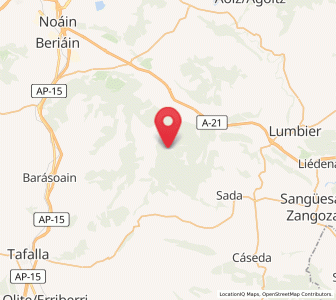 Map of Sabaiza, Navarre