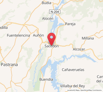Map of Sacedón, Castille-La Mancha