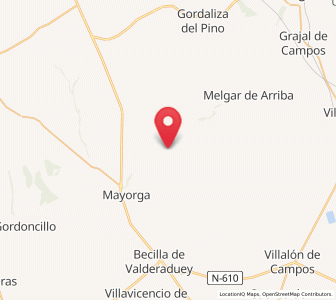 Map of Saelices de Mayorga, Castille and León