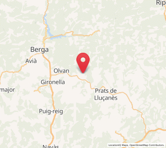 Map of Sagàs, Catalonia