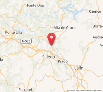Map of Saidres, Galicia