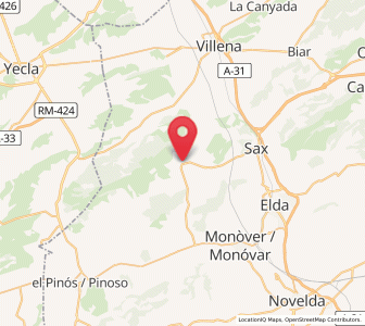 Map of Salinas, Valencia