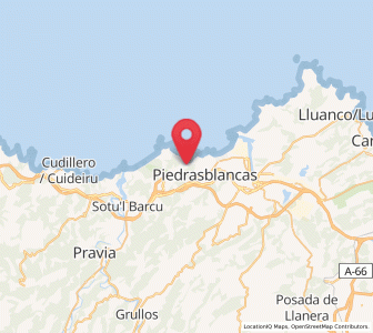 Map of San Adriano, Asturias