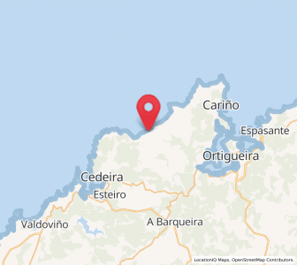 Map of San Andres de Teixido, Galicia