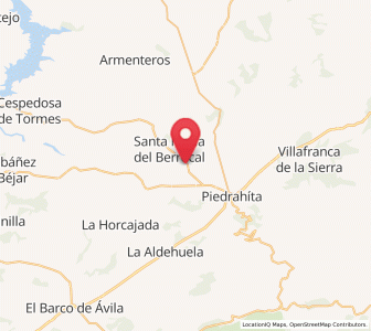 Map of San Bartolomé de Corneja, Castille and León
