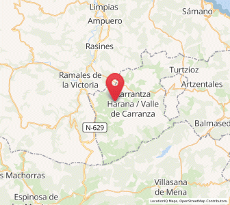 Map of San Ciprián, Basque Country