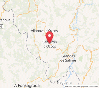 Map of San Martín de Oscos, Asturias