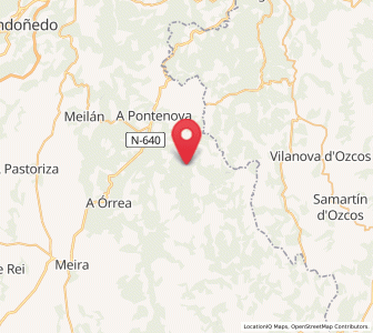 Map of San Paio, Galicia