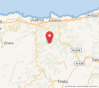 Map of San Pedro de Paredes, Asturias