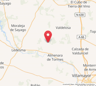 Map of San Pelayo de Guareña, Castille and León