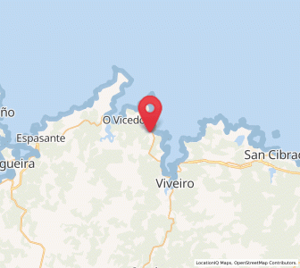 Map of San Román de Vale, Galicia