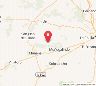 Map of Sanchicorto, Castille and León