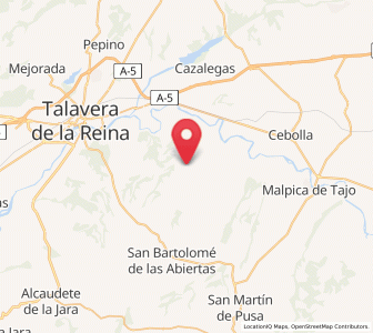 Map of Sangrera, Castille-La Mancha