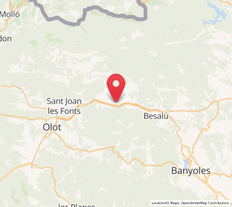 Map of Sant Jaume de Llierca, Catalonia