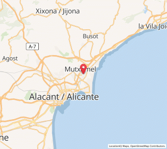 Map of San Juan (bei Alicante), Valencia