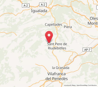 Map of Sant Quintí de Mediona, Catalonia