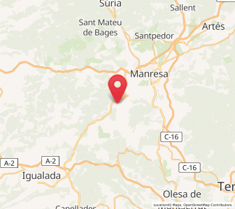 Map of Sant Salvador de Guardiola, Catalonia
