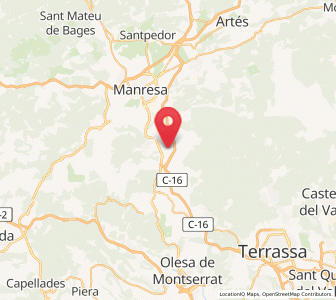 Map of Sant Vicenç de Castellet, Catalonia