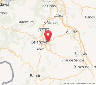 Map of Santa Baia de Berredo, Galicia