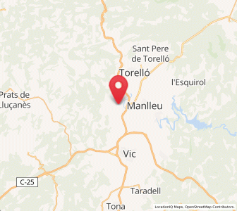 Map of Santa Cecília de Voltregà, Catalonia