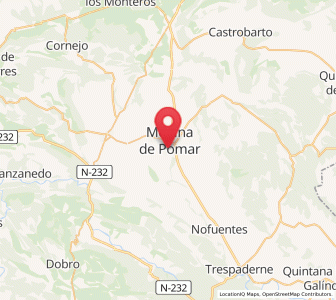 Map of Santa Clara, Castille and León