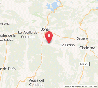 Map of Santa Colomba de las Arrimadas, Castille and León