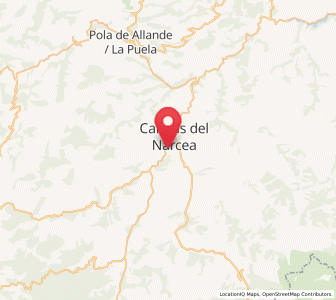 Map of Santa Eulalia de Cueras, Asturias