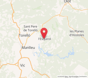 Map of Santa Maria de Corcó, Catalonia