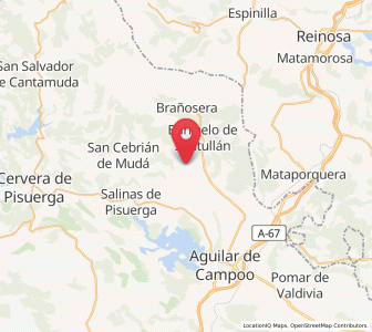 Map of Santa María de Nava, Castille and León