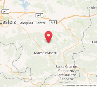 Map of Santa Pía, Basque Country