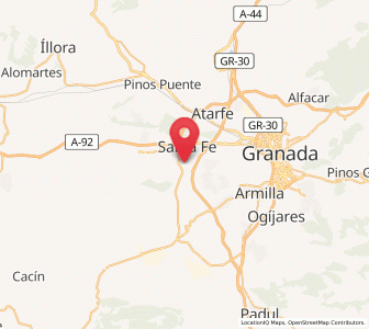 Map of Santa Teresa, Andalusia