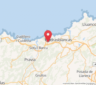 Map of Santiago del Monte, Asturias
