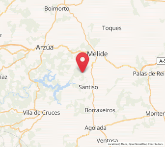 Map of Santiso, Galicia